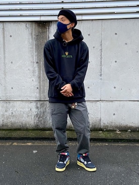 「STREET（ストリート）のアイテム」を使った、SHO-TAさん（メンズ・170cm）の秋コーディネート