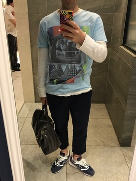 「BARNEYS NEWYORK」｜Hayakeeeenさん（メンズ・163cm）の夏コーディネート