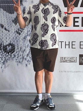 「Cloveru（クローバル）のアイテム」を使った、Hayakeeeenさん（メンズ・163cm）の夏コーディネート