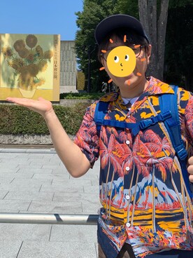 「アロハシャツ」｜Hayakeeeenさん（メンズ・163cm）の夏コーディネート