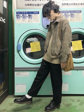 「Daniel Wellington（ダニエルウェリントン）の【Daniel Wellington】レザーバンド３６ＭＭ（アナログ腕時計）」を使った、ゆーつんさん（メンズ・173cm）の冬コーディネート