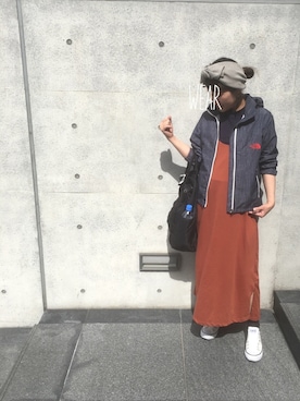 「ＵＶカット」｜「アイテム（ナイロンジャケット）」を使った、a:mingさん（レディース・159cm）の春コーディネート