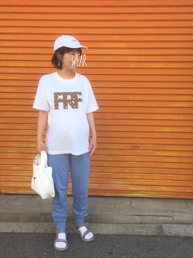 「ユナイテッドアローズ」｜「アイテム（キャップ）」を使った、a:mingさん（レディース・159cm）の夏コーディネート