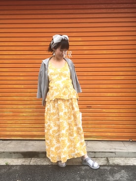 「9ヶ月」｜「アイテム（シューズ）」を使った、a:mingさん（レディース・159cm）の夏コーディネート