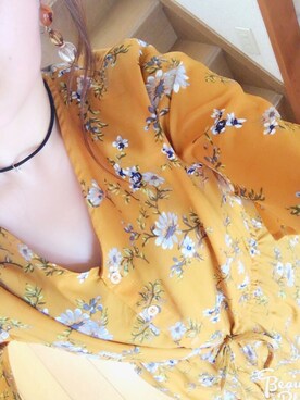 「アイテム（シャツワンピース、ゴールド系）」を使った、さちゃんさん（レディース・145cm）の夏コーディネート