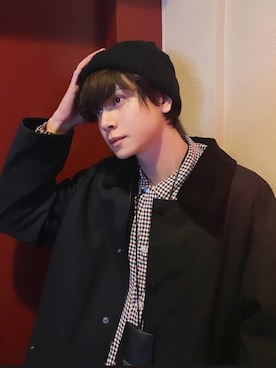 「A.P.C.（アーペーセー）のアイテム（その他アウター）」を使った、シェーン真人 さん（メンズ・180cm）の冬コーディネート