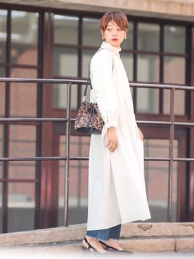 「アイテム（シャツワンピース）」を使った、naomiさん（レディース・168cm・20代）の秋コーディネート