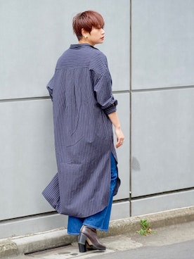 「アイテム（シャツワンピース）」を使った、naomiさん（レディース・168cm・20代）の冬コーディネート