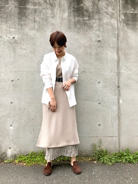 「ワッフル」｜naomiさん（レディース・168cm）の春コーディネート