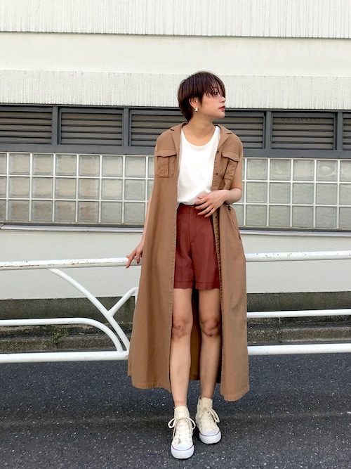 Naomi Ciaopanic Ciaopanicのシャツワンピースを使ったコーディネート Wear