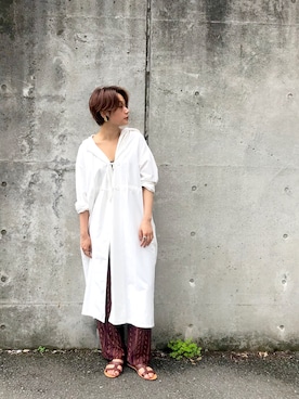 「アイテム（シャツワンピース）」を使った、naomiさん（レディース・168cm・20代）の夏コーディネート