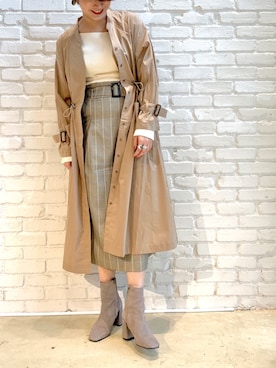「アイテム（シャツワンピース）」を使った、naomiさん（レディース・168cm・20代）の秋コーディネート