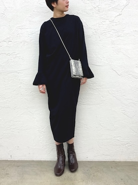 「SUPERTHANKS」｜「アイテム（ブーツ）」を使った、naomiさん（レディース・168cm）の秋コーディネート