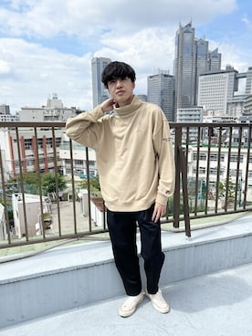 「FILA（フィラ）のアイテム（トップス）」を使った、NAOKIさん（メンズ・175cm）の秋コーディネート