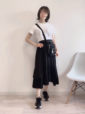 Uniqlo ユニクロ のベルトを使ったレディース人気ファッションコーディネート Wear