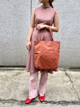 「UNIQLO（ユニクロ）のアイテム（ワンピース/ドレス）」を使った、sato yukiさん（レディース・147cm）の夏コーディネート