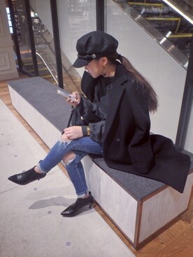 Manaeさん（レディース・154cm）の冬コーディネート