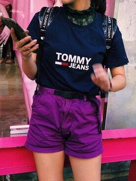 「TOMMY HILFIGER」｜「アイテム（PC・スマホグッズ/家電）」を使った、🍓Sugarちゃん🍓さん（レディース・150cm）の秋コーディネート