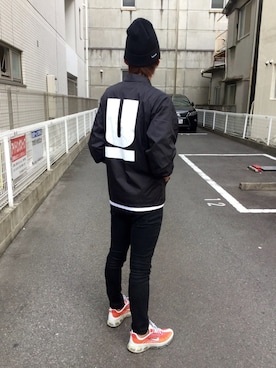 「UNDERCOVER（アンダーカバー）のアイテム（ナイロンジャケット）」を使った、こーすけさん（メンズ・175cm）の秋コーディネート