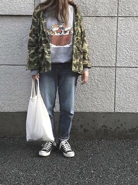 「平成最後のWEARISTAセンバツ」｜「アイテム（スウェット）」を使った、OOOさん（レディース・162cm）の春コーディネート