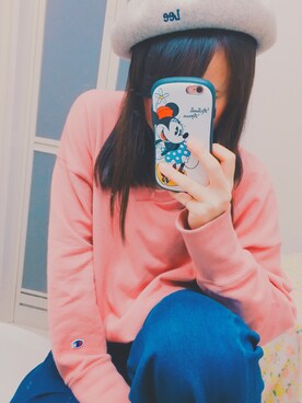「Lee（リー）のアイテム（ハンチング/ベレー帽）」を使った、niaさん（レディース・146cm）の秋コーディネート