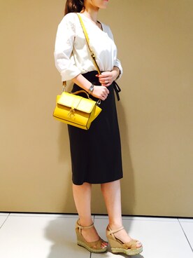 「マスタードイエロー」｜TSさん（レディース・155cm）の秋コーディネート