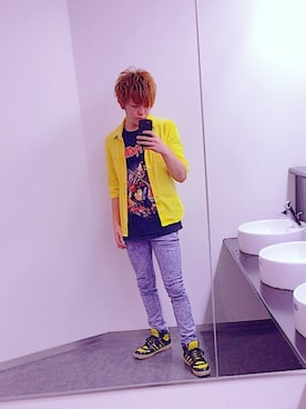 「DOWBL（ダブル）のアイテム（ジャケット/アウター）」を使った、masaさん（メンズ・175cm）の春コーディネート