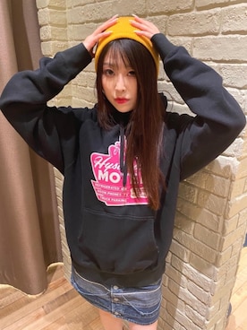 「でにむ」｜「アイテム（ニットキャップ/ビーニー）」を使った、NANAMIさん（レディース・160cm）の秋コーディネート