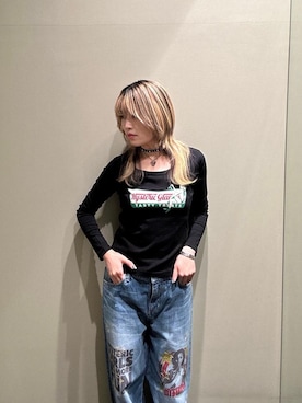 「でにむ」｜「アイテム（アクセサリー）」を使った、NANAMIさん（レディース・160cm）の冬コーディネート