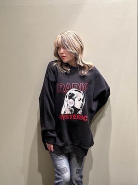 「らふこーで」｜「アイテム（スウェットパンツ）」を使った、NANAMIさん（レディース・160cm）の冬コーディネート