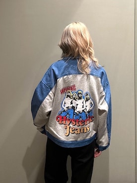 「でにむ」｜「アイテム（デニムジャケット）」を使った、NANAMIさん（レディース・160cm）の春コーディネート
