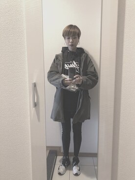 パーカーを使った ベリーショートヘア のレディース人気ファッションコーディネート Wear