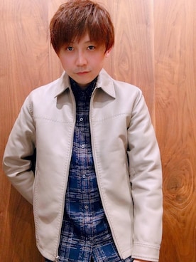 「アイテム（ライダースジャケット）」を使った、Euffyさん（メンズ・164cm・30代）の夏コーディネート