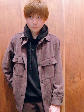 「チョコ色に染まれ」｜Euffyさん（メンズ・165cm）の冬コーディネート