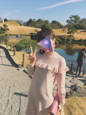 「デカピアス」｜MISATOさん（レディース・163cm）の冬コーディネート