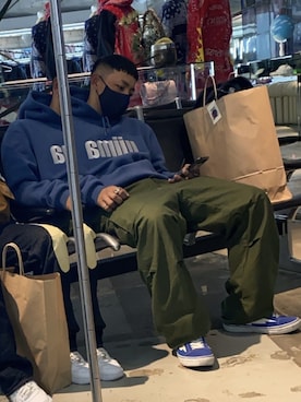 「expansion（エクスパンション）のアイテム」を使った、kobamenさん（メンズ・172cm）の春コーディネート