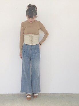 asami ogawaraさん（レディース・162cm）の春コーディネート