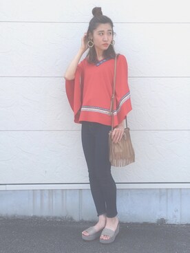 asami ogawaraさん（レディース・162cm）の夏コーディネート