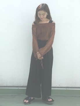 asami ogawaraさん（レディース・162cm）の夏コーディネート