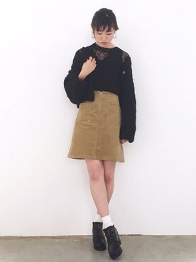 asami ogawaraさん（レディース・162cm）の秋コーディネート