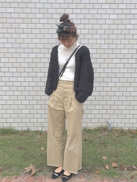 asami ogawaraさん（レディース・162cm）の秋コーディネート