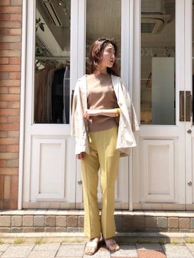 asami ogawaraさん（レディース・162cm）の夏コーディネート