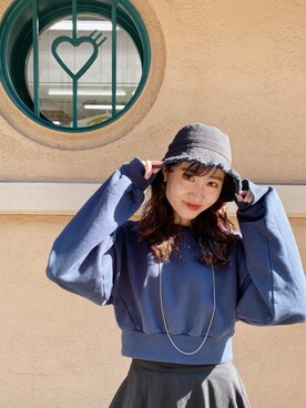 「mystic（ミスティック）のLara Small ball necklece（ネックレス）」を使った、asami ogawaraさん（レディース・162cm）の冬コーディネート