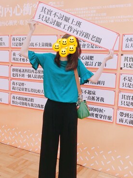 「NET（ネット）のアイテム（パンツ）」を使った、Quintina さん（レディース・173cm）の夏コーディネート