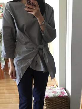 「ONE（ワン）のアイテム」を使った、YAOYAO427さん（レディース・158cm）の春コーディネート