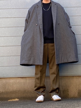 「Basis Broek Belgium（バージスブルック）のアイテム（ジャケット/アウター）」を使った、dai5940さん（メンズ・167cm）の冬コーディネート