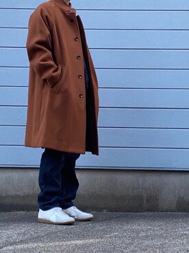 「Steven Alan（スティーブンアラン）のアイテム（チェスターコート）」を使った、dai5940さん（メンズ・167cm）の春コーディネート