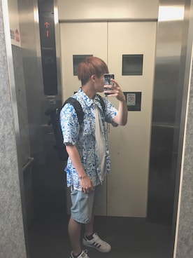 「THE NORTH FACE（ザノースフェイス）のザ・ノース・フェイス デイパック / BCフューズボックス（バックパック/リュック）」を使った、聖也さん（メンズ・172cm）の夏コーディネート