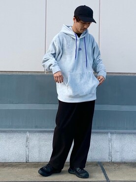 「JUNRED（ジュンレッド）のアイテム（キャップ）」を使った、todaさん（メンズ・165cm）の冬コーディネート