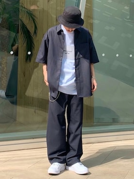 「JUNRED（ジュンレッド）のアイテム（財布/小物）」を使った、todaさん（メンズ・165cm）の夏コーディネート